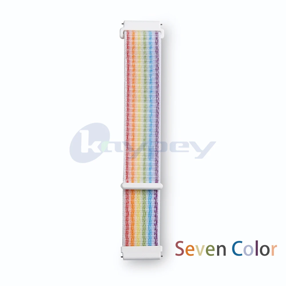 Seven Color Нейлоновые ремешки для Fitbit Versa, сменные Дышащие Мягкие Ремешки-петли, спортивные браслеты для Versa, аксессуары для наручных часов - Цвет: Seven Color