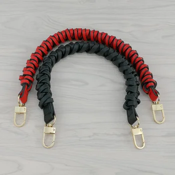 

Handbag Strap With Gold Color Buckle Weaving Color Match Bag Strap DIY Replacement Hand Strap Accessories High Quality