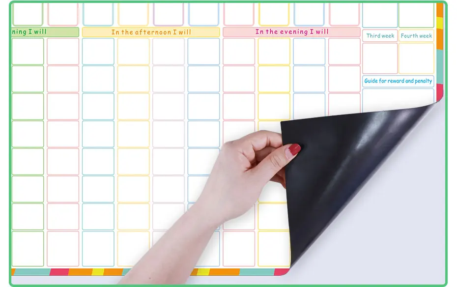Calendário de Tempo Cartão de Tarefas Calendário Magnético Segurar Ímãs Quadro Branco Comportamento Recompensa Carta 40 Pçs Crianças Brinquedos Educativos 3 quadro branco comportamento recompensa carta 40 pçs