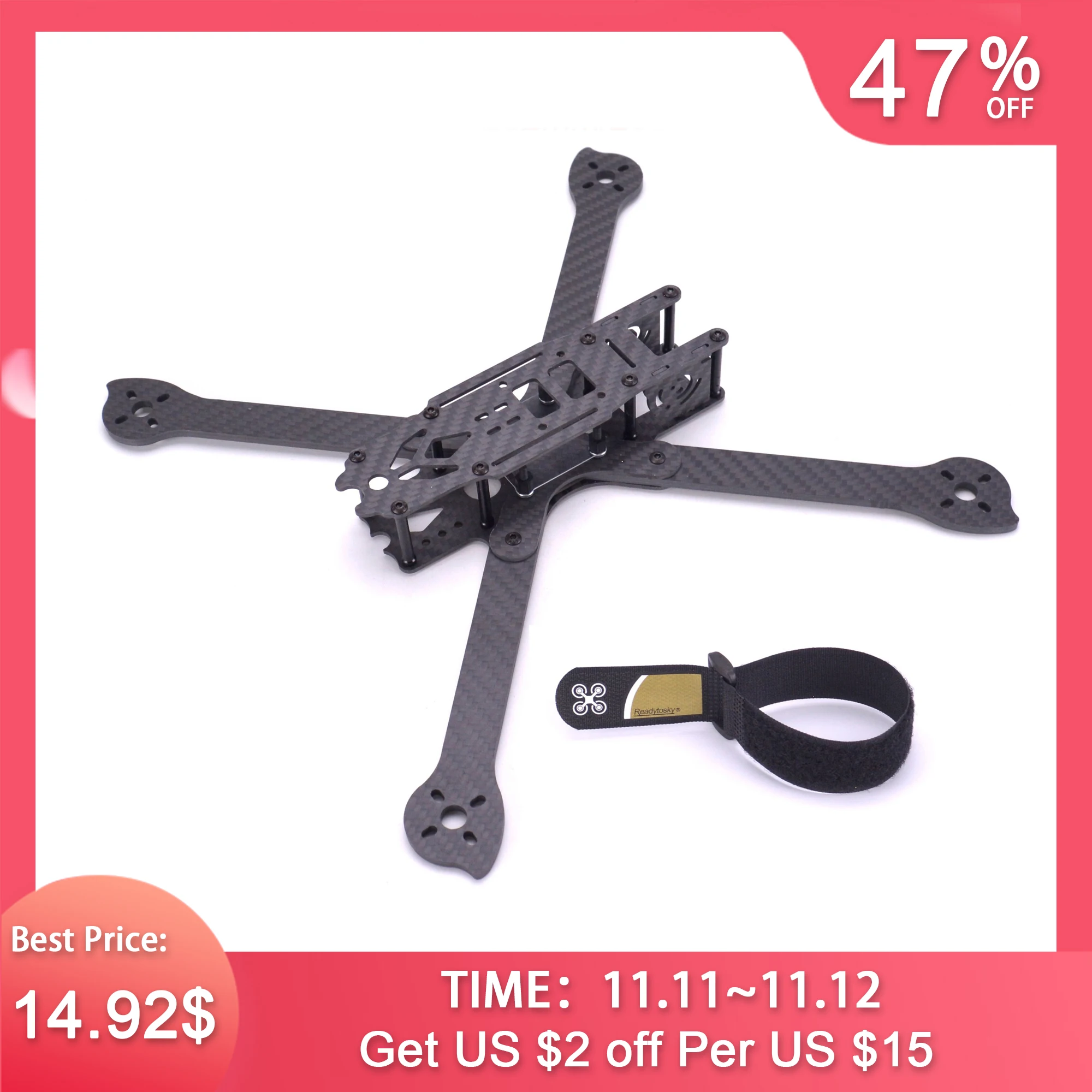 Kaufen 3K Volle Carbon Faser Wahre X XL5 V2 232mm XL6 V2 283mm XL7 V2 294 mm XL8 V2 360mm w 4mm arm Freestyle Rahmen für FPV Racing