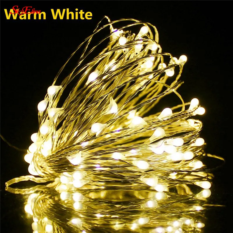 2/5/10m LED Star String battery Lights Fairy Micro Copper Wire for Party Christmas Decoration New Year Curtain Lighting 5 | Дом и сад