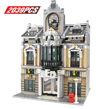 

Technic Architecture Building Blocks Bricks Compatible Creator Expert European Business City 10270 10264 Gift for Kids