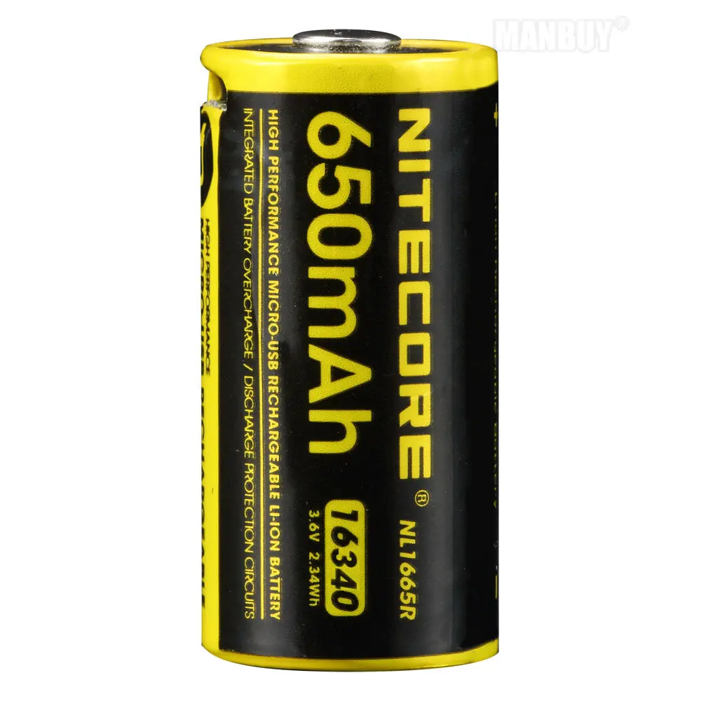 Оптовая продажа NITECORE встроенный usb порт для зарядки литий ионный аккумулятор NL1665R