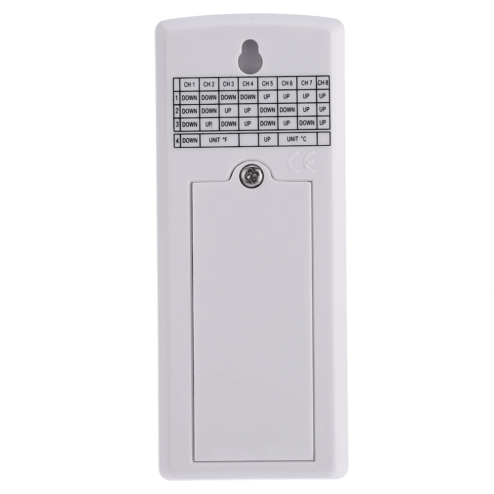 LCD Digital 433MHz Wireless 8-Channel Indoor/Outdoor Thermo-hygrometer with Three Remote Sensors Thermometer Hygrometer