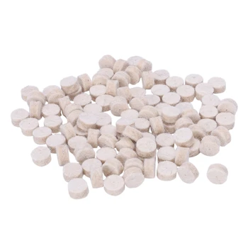 

Promotion! 100pcs Wool Felt Polishing Buffing Round Wheel Tool + 2 Shank For Dremel Rotary