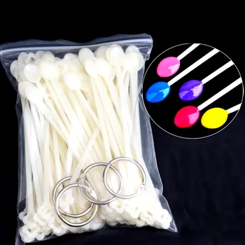 

Japanese Nail Spoon Color Card 100 Pieces Nail Polish Color Plate Nail Salon Special Exhibition Board Transparent Color