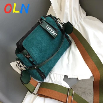 

OLN Women Messenger Bags Shoulder Vintage Bag Ladies Crossbody Bag Handbag Female Tote Leather Clutch Female Women's Bag Wallet