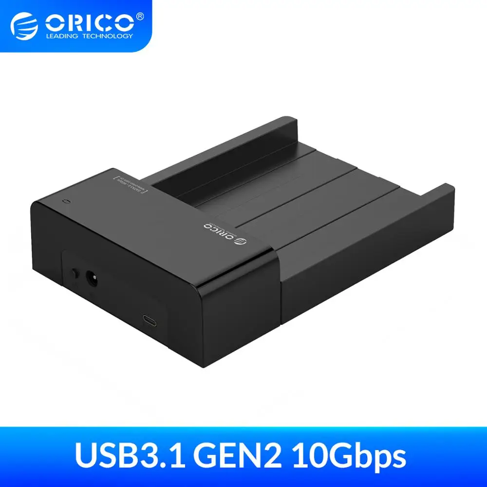 Док станция ORICO 2 5/3 5 дюйма для жесткого диска 10 Гбит/с SATA к USB 3 1 Gen2 Тип C HDD корпус 12 В