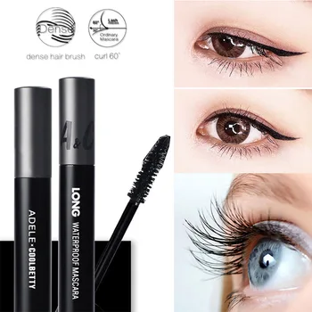 

7g Fiber Eyelash Mascara Long Eyelash Silicone Brush Curving Lengthening Mascara Waterproof Makeup Eye Cosmetic Makeup Tool
