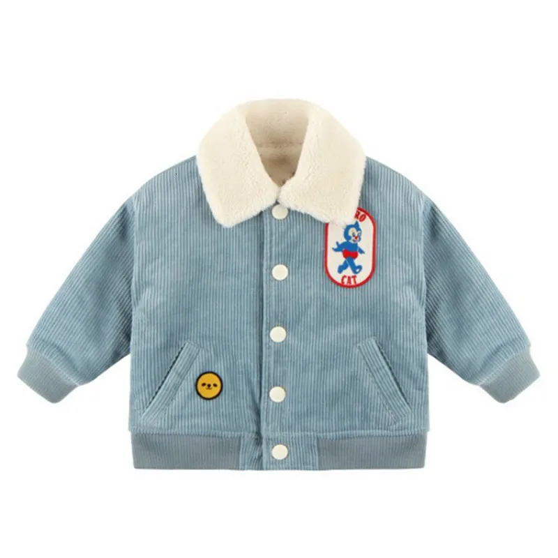 Детская хлопковая куртка; Новинка года; Сезон Зима; Bebe; Брендовое бархатное плотное пальто для мальчиков и девочек; теплая Модная Верхняя одежда для маленьких детей