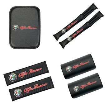 

Car Armrest Pad Covers Universal Center Console Auto Seat Armrests Box Pads for Alfa Romeo Giulia Stelvio Car Styling