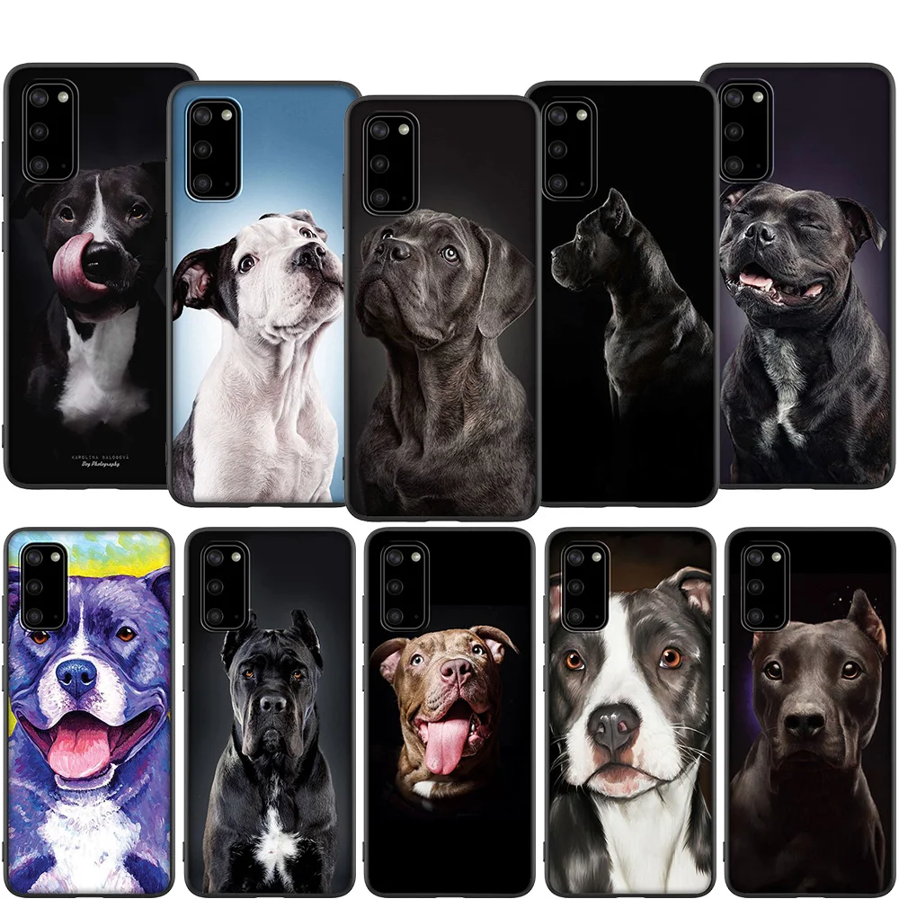 Lavaza Pit Bull Lovely Dog Pitbull Soft Case for Samsung Note A3 A5 A6 A7 A8 A9 A10s A20s A30s A40s A50s 10 A70 8 9 J6 Plus | Мобильные