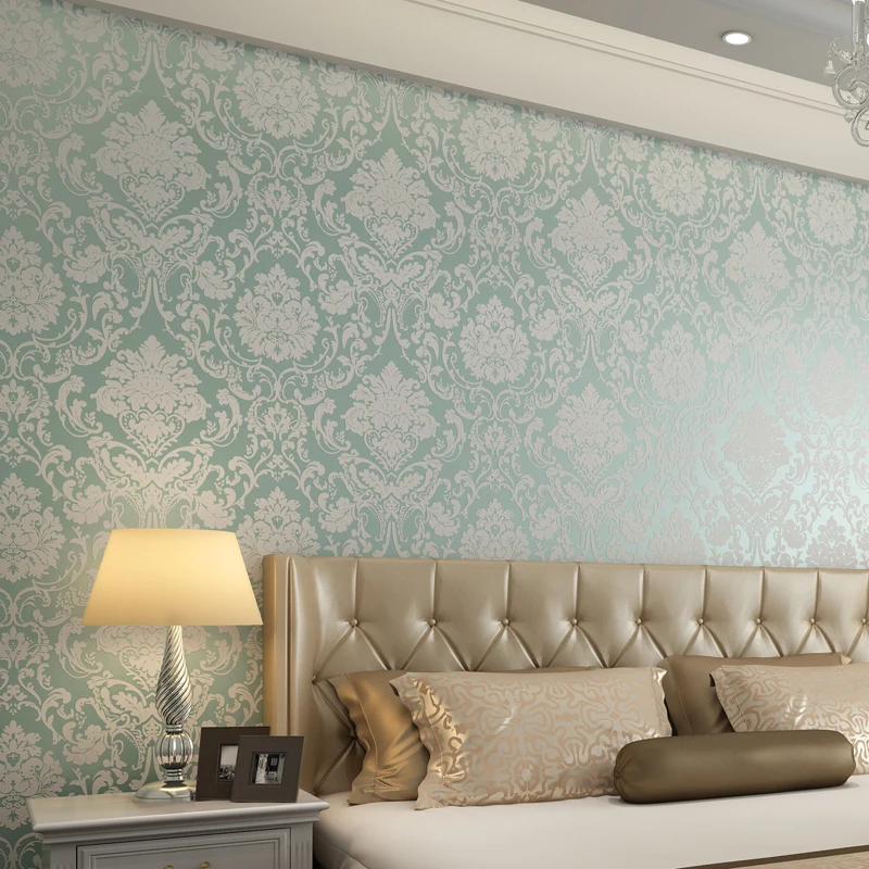 

TV backgroundNew non-woven fabric European flower wallpaper 3D new home decoration wall paper Warm living room bedroom