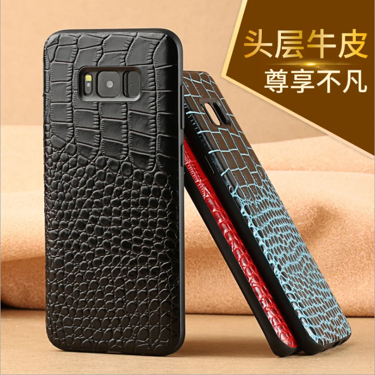 Чехол из натуральной крокодиловой кожи для телефона samsung galaxy A50 A70 A40 A20 Note 8 9 10 S8 S9 S10 plus