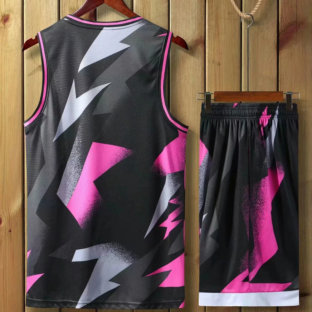 Adult College Basketball Jerseys Youth Basketball Uniforms Men basketball jersey Shorts Sets good deal, Camouflage Jerseys print