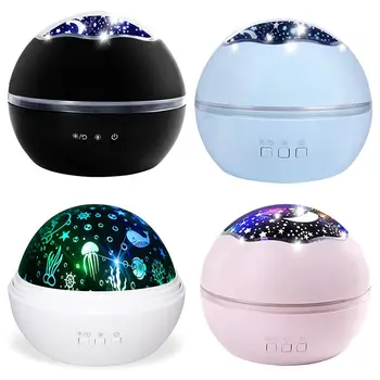 

Star Projector Light Night Lamp Romantic Rotating Sea Animals Star Moon Cover Projector Night Lighting For Children Adults