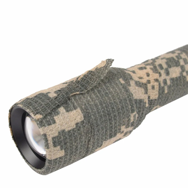 Bicycle Sticker Decals Self-adhesive Telescopic Tactical Camouflage Tape Outdoor Non Slip Absorb Sweat Bike Decoration Accessory