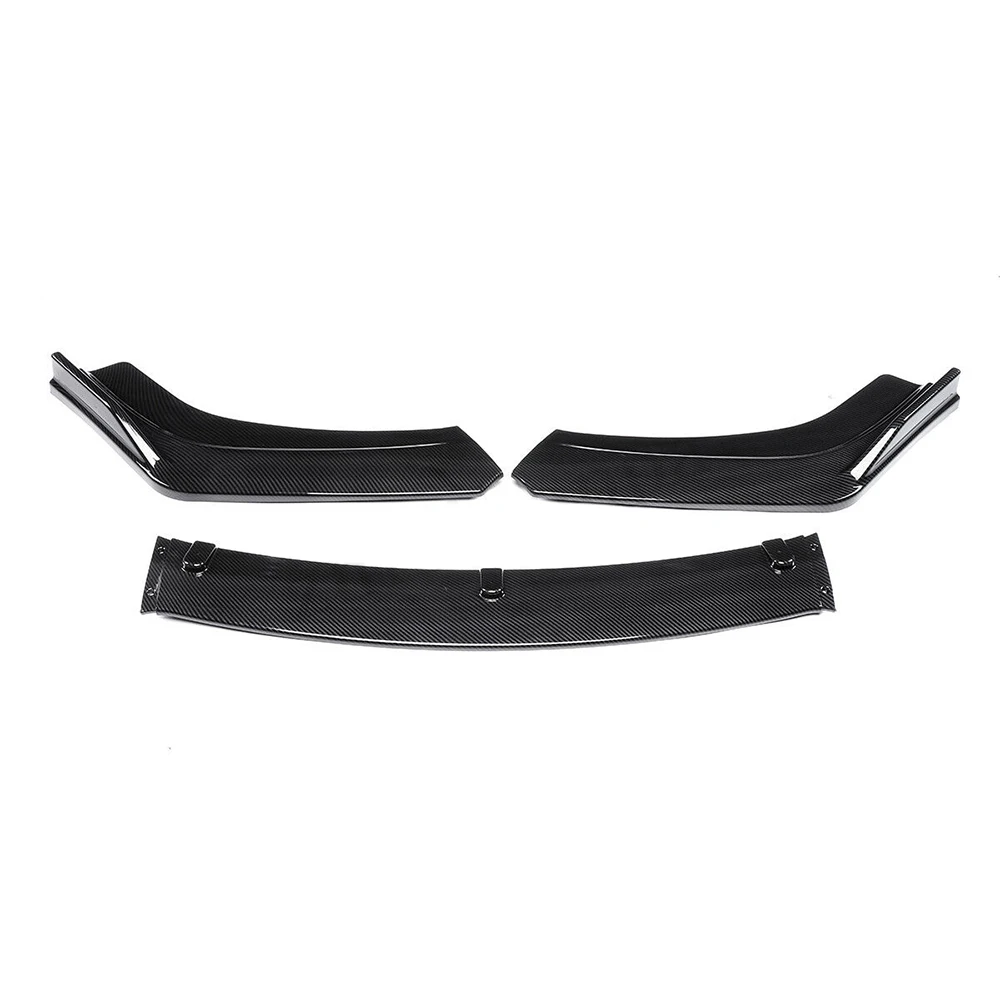 Carbon Front Bumper Fiber Front Bumper Pratical Carbon Fiber Front Bumper Decoration Cover ABS Universal for Civic
