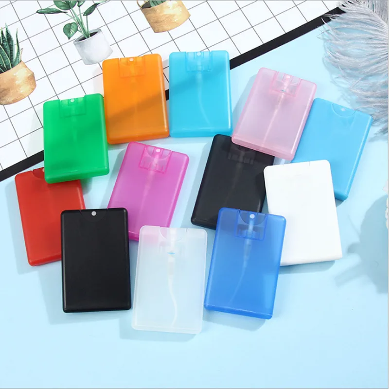 

10/30/50pcs 20ml Plastic Spray Bottle,Scent Bottle,Mist Sprayer Bottles,High-quality Card Perfume Bottle 12 Color available