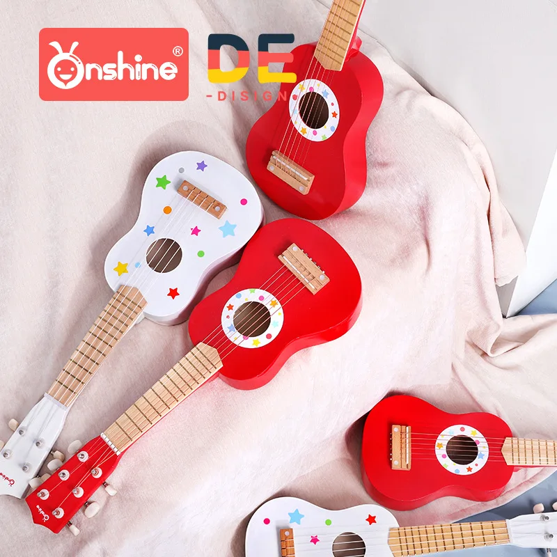 Onshine укулеле Дети Маленькая гитара игрушка модель играть мужчины и женщины мини-музыкальные инструменты детский сад игрушка