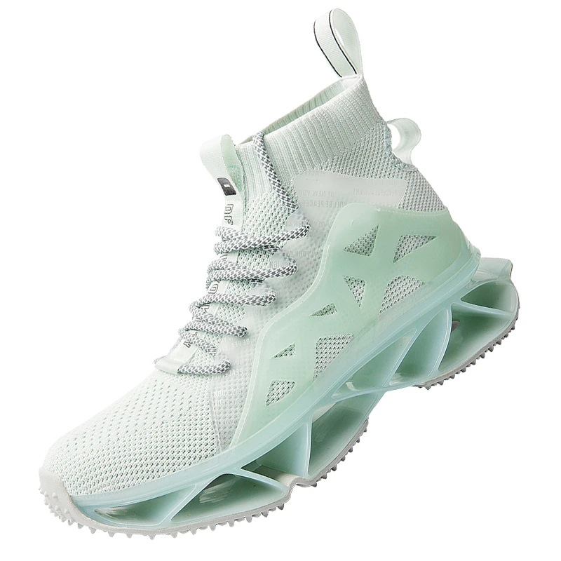 Теннисные светящиеся Стильные повседневные туфли с высоким берцем Мужские