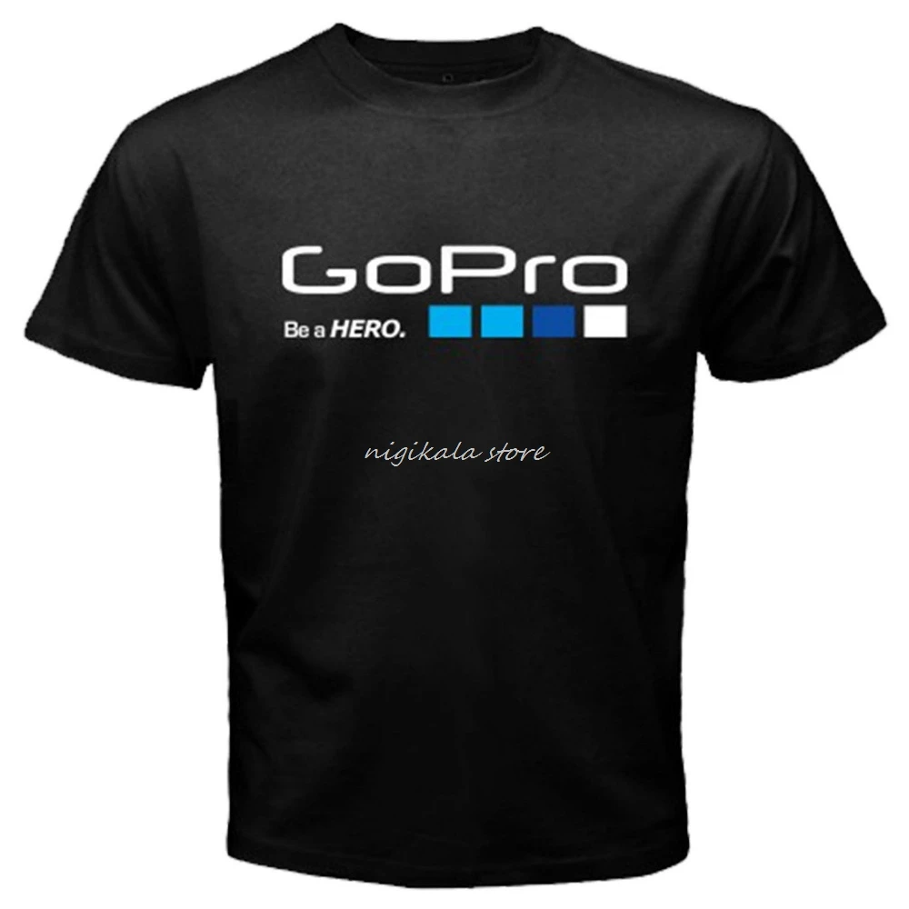 

MensT Shirt Go Pro GoPro T-Shirt Helmet Hero3 HD Sports Camera Video T Shirts euro sizeS-XXXL
