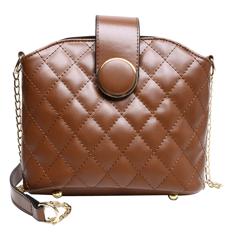 

2019 Autumn And Winter Hot Selling WOMEN'S Bag High Grade Sense Korean-style Versatile in Quilted Chain Fashion Crossbody Bag