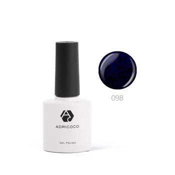

Adri Coco color gel varnish No. 098 shimmering black cornflower, 8 ml 4734666