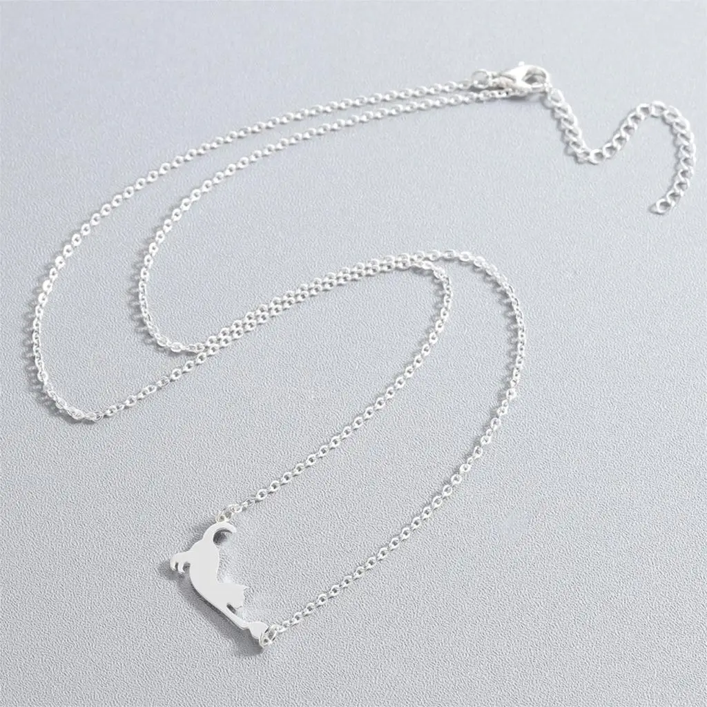 Чокер Cxwind женский из нержавеющей стали колье с котенком и ошейник цепочкой чокер