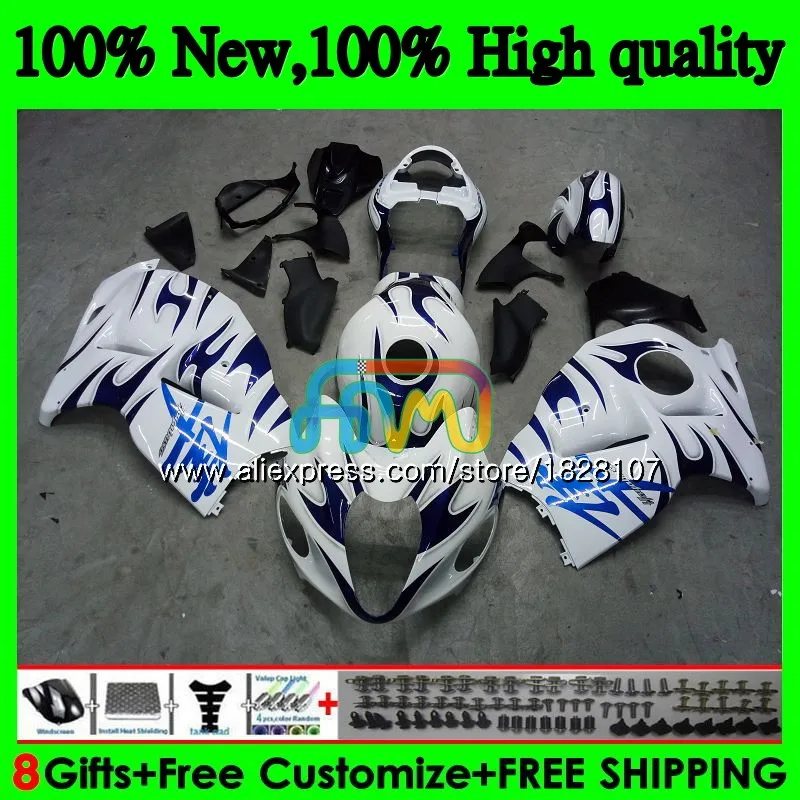 Hayabusa для SUZUKI GSX-R1300 GSXR 1300 1996 1997 1998 1999 2000 2001 48BS. 122 GSXR1300 96 97 98 99 00 01 синий Обтекатели с пламенем
