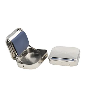 

Portable Cigarette Tobacco Roller Manual Tobacco Rolling Machine Box Case Durable Metal Cigarette Maker Freeship