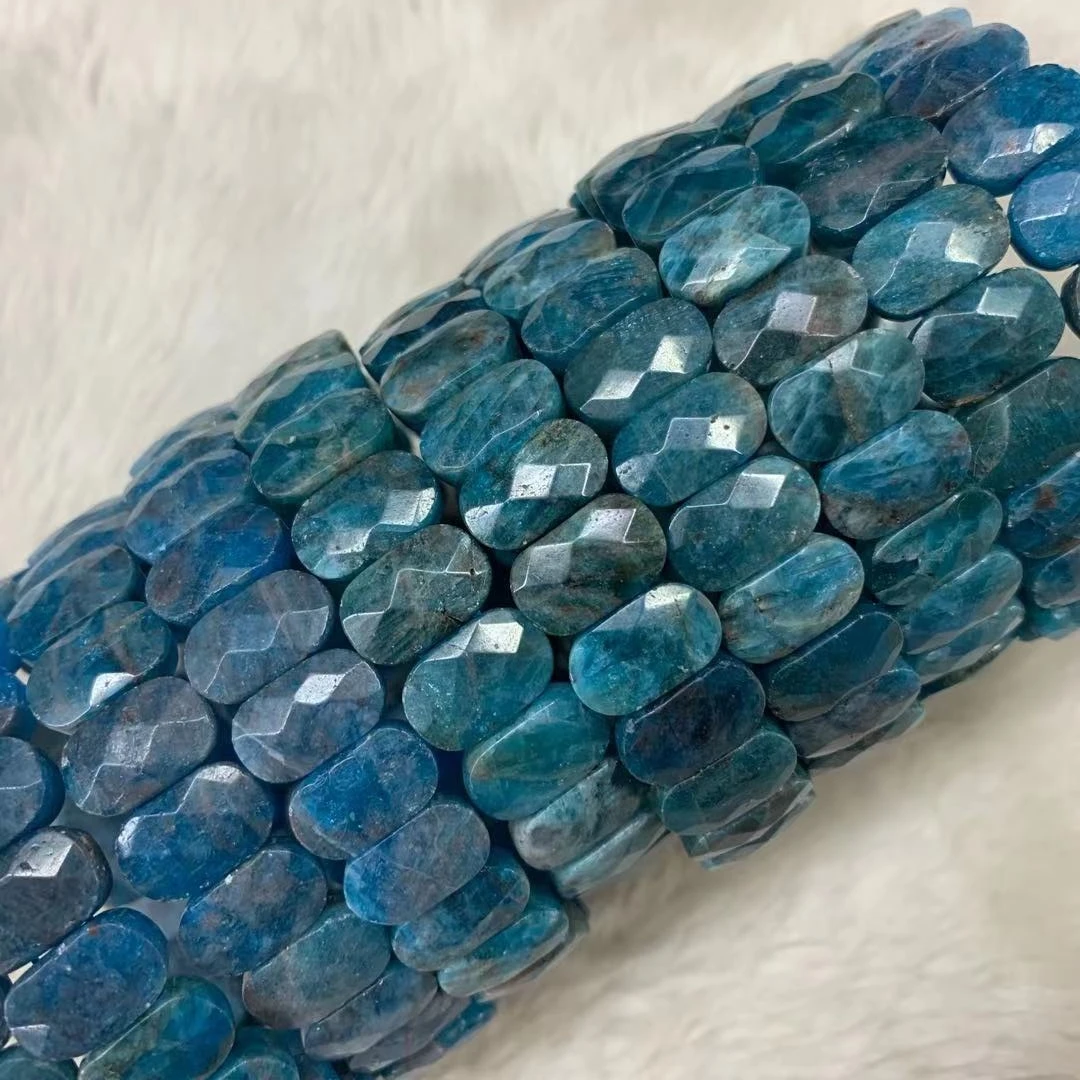 

Natural Apatite Stone Beads Bracelet Natural Gemstone Bangle Charming Jewelry For Woman For Gift Wholesale !