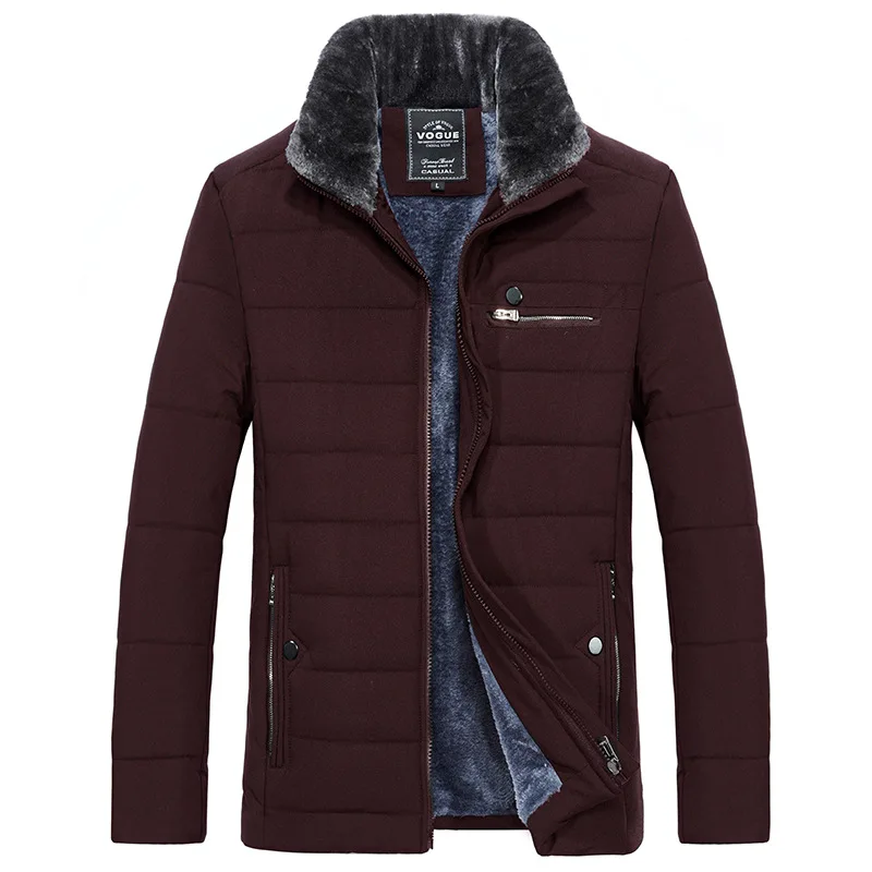 Greatest  2019 Men Winter Jacket Parkas High Quality Cotton Padded Wadded Thick Warm Outerwear Casual Coats M