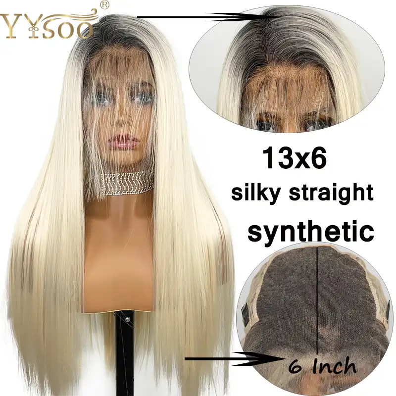black and blonde wig