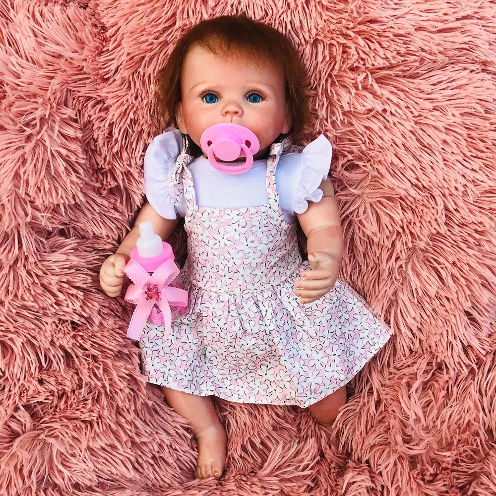 38cm Silicone Body Reborn Baby Doll Toy For Girl Vinyl Newborn Princess Babies Bebe Bathe Accompanying Toy children's Gifts