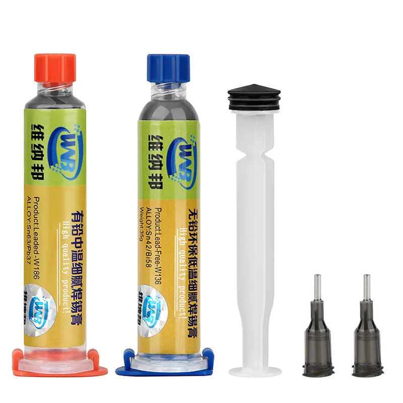 10cc Syringe Soldering Paste Flux Melting Point 183℃ Solder Tin for Circuit Board SMT SMD PCB BGA Welding Repair Tool | Инструменты