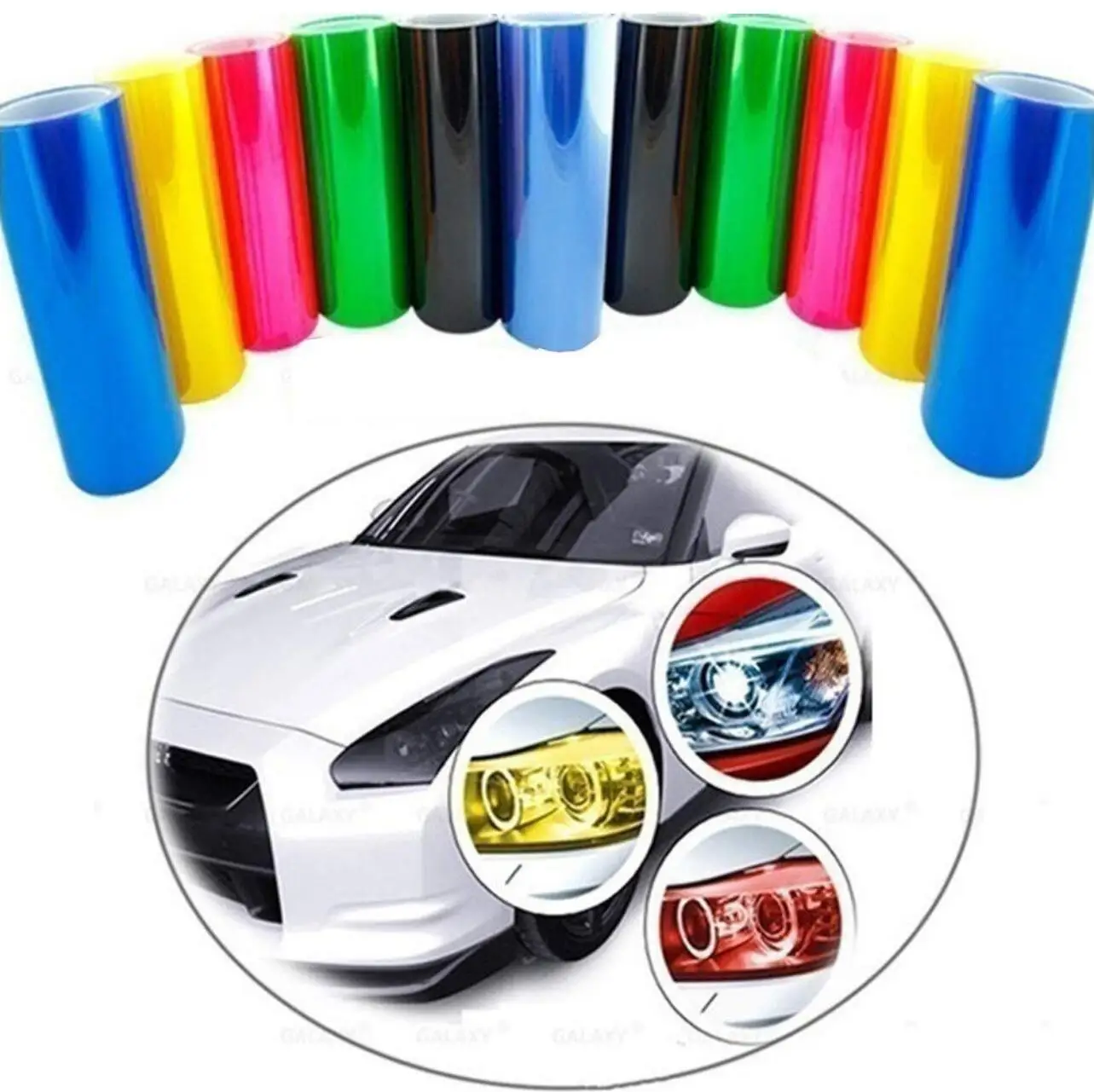 

Vinyl Film Sticker Car Fog Light Headlight for seat cordoba focus mk2 renault megane 4 bmw x1 suzuki jimny mercedes benz