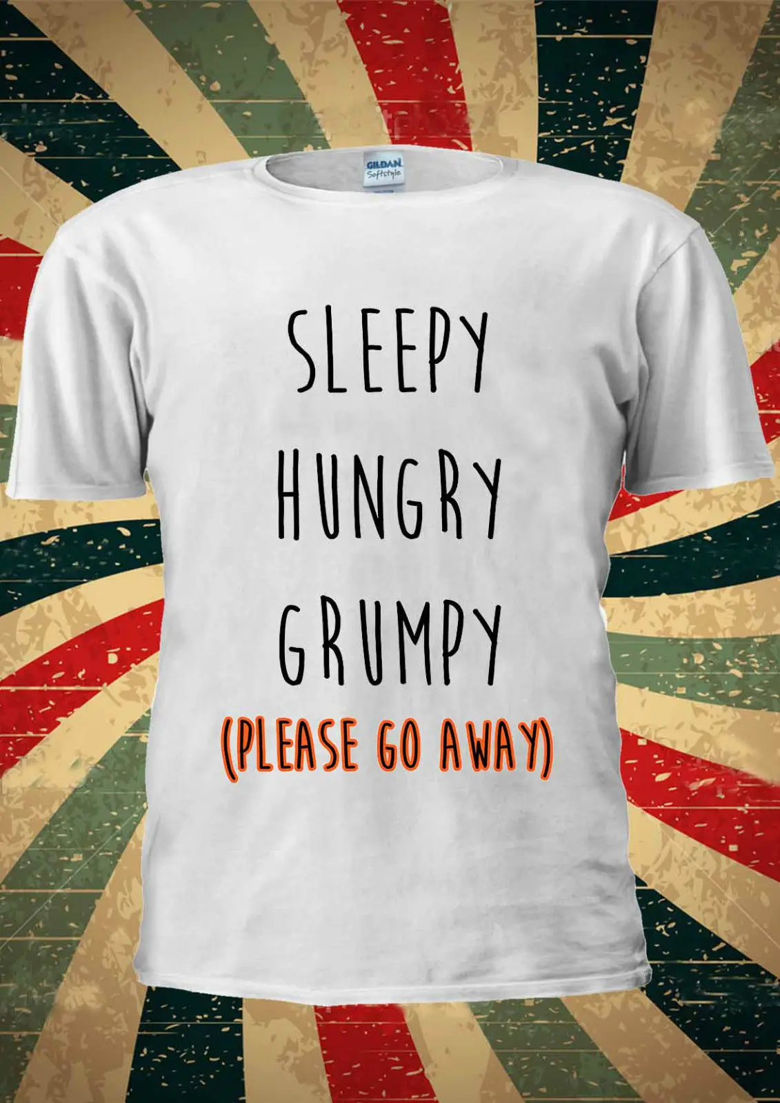 Sleepy Hungry Grumpy Please Go Out Футболка, жилет, топ для мужчин и женщин, унисекс, удобная футболка, Повседневная футболка с коротким рукавом