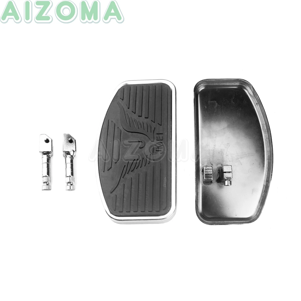 2x задние Пассажирские подножки педаль газа для Harley Yamaha Virago XV125 XV250 Kawasaki Vulcan 400/800/900 пользовательские подножки - Цвет: Front Footpegs