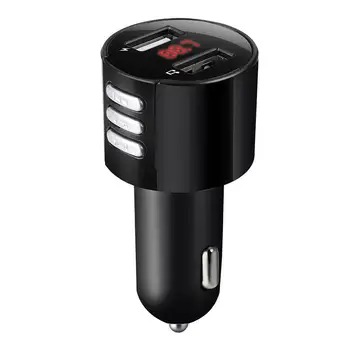 

LED Screen Bluetooth Car USB Charger FM Transmitter Wireless Radio Adapter MP3 Player Cigarette Lighter