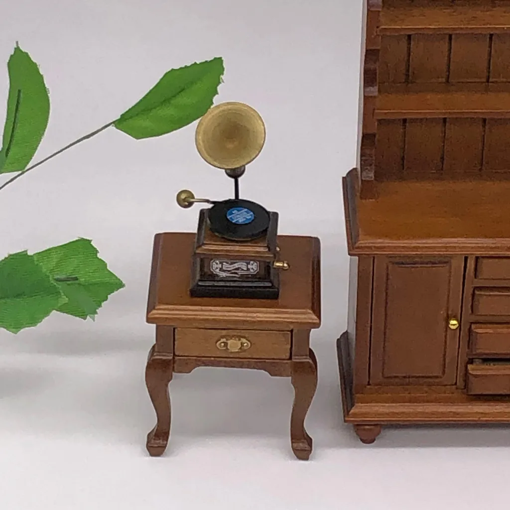 Игрушечная мебель для моделирования, новинка, 1:12 1/12, миниатюрная сцена, модель кукольного домика, аксессуары, мини-фонограф, детская игрушка, 7,9