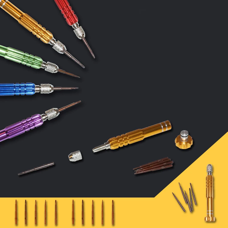 5-in-1 Aluminum Screwdriver Screwdriver Phone Disassemble Maintenance Tools Combination Set Precision Screwdriver Group K1654 H