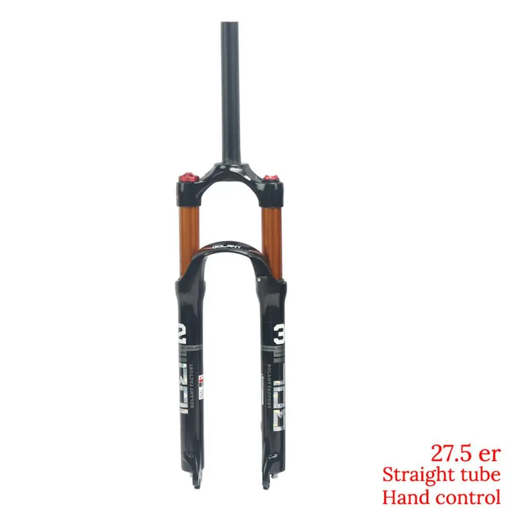 Sturdy Durable Bicycle Front Fork Mountain Silver, Black Bike Air Suspension Front 100mm Fork - Цвет: 27.5inch type 4