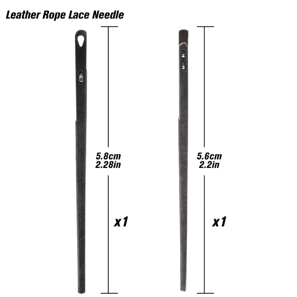 Leather Sewing Needles Sewing Needles Leather Tool Leathercraft Tools Leather Tools Leather Sewing Tool Set Leather DIY Sewing Craft Tool Rope Lace Needle Double Hole Single Hole DIY Hand Tool
