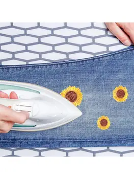 

18 Pieces Sunflower Embroidery Patches Iron and Sew On Sunflower Applique Patch H55A