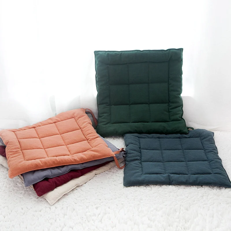 Linen Japan Style Seat Cushion Home Kitchen Dining Chair Office Breathable Pad Decorative Tatami Sitting Floor Pillow Padding