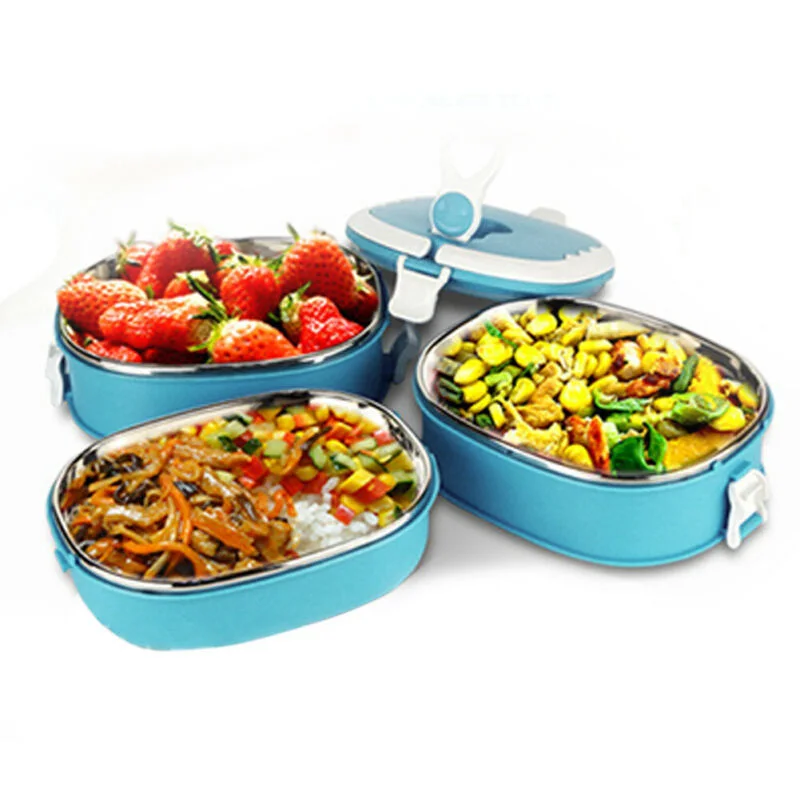 

Portable Food Warmer School Students Lunch Box Case Thermal Insulated Container Lunch Box Safety Plastic PP, Durable, Beautiful