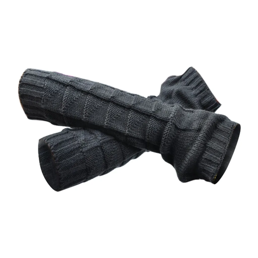 Winter Gloves Women Winter Warm Fingerless Gloves Crochet Thumbhole Knit Wrist Mittens Варежки Перчатки Без Пальцев Dropship#43
