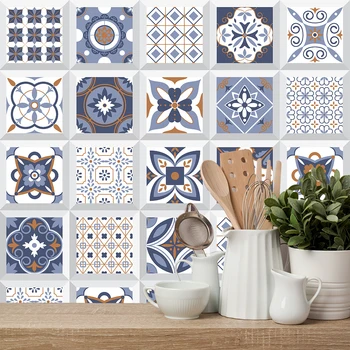 

Mosaic Ceramic kitchen Tiles Abstract Pattern Wall Sticker Wall Background Decoration Wallpaper Home Decor Vinly Art Wall Decals