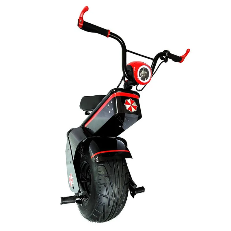 Electric Scooter 1500W One Wheel Self-balancing Scooter Motorcycle Seat 110KM 60V Electric Monowheel Scooter 18 Inch Wide Wheel  (28)